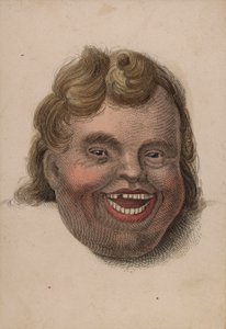 Gezicht van een lachende man