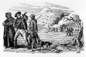 Dakloze Schotten door Scottish School