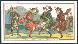Schotse kerstkaart door Scottish School