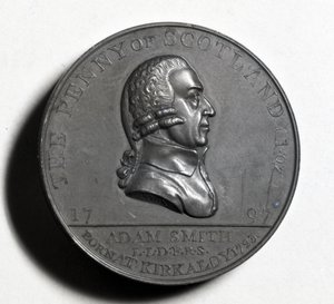 Schotse Penny ter herdenking van Adam Smith (voorzijde), 1797 (koper)