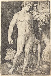 Adam Staand door Sebald Beham