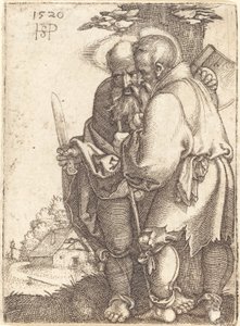 Bartholomeus en Matthias door Sebald Beham