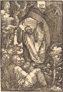 Christus op de Olijfberg door Sebald Beham