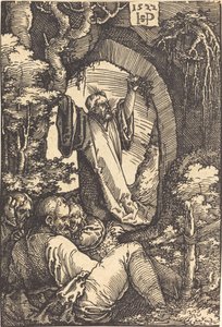 Christus op de Olijfberg door Sebald Beham