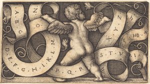 Genius met Alfabet door Sebald Beham