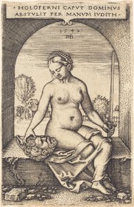 Judith Zittend in een Venster