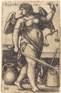 Justicia door Sebald Beham