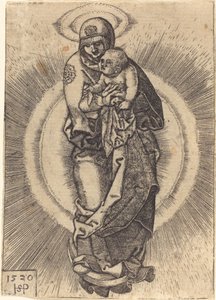 Madonna op de Halve Maan door Sebald Beham