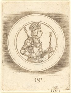 Medaille van Koning Ferdinand van Hongarije en Bohemen door Sebald Beham