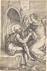 Sint Hiëronymus met de engel