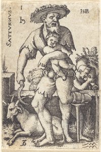 Saturnus door Sebald Beham