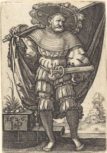 Vaandeldrager door Sebald Beham