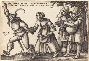 Het Einde van het Jaar door Sebald Beham