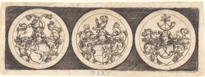 Drie Medailles met Wapenschilden