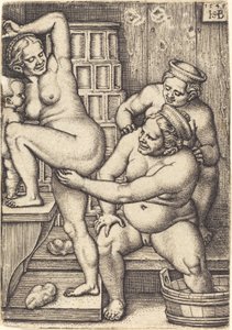 Drie Vrouwen aan het Baden
