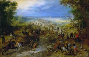 Aanval op een wagenkonvooi, ca. 1612