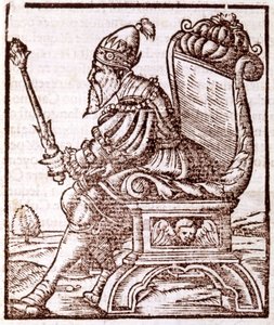 Qubilai (Kubilai Khan, eerste keizer van de Mongoolse Yuan-dynastie) door Sebastian Munster
