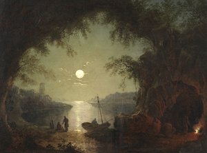 Een baai bij maanlicht door Sebastian Pether