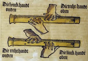 Blokfluitduo (uit Musica getutscht door Sebastianus Virdung)