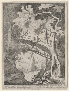 Een Rotsachtig Landschap met de Verzoeking van Christus