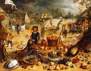 De Vier Seizoenen - Herfst door Sebastian Vrancx