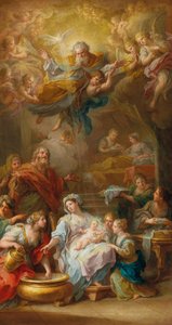 De Geboorte van de Maagd, 1756 door Sebastiano Conca