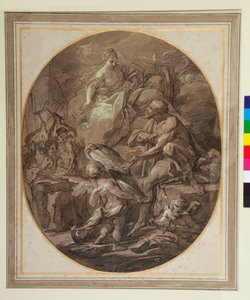 Venus bij de smidse van Vulcanus door Sebastiano Conca