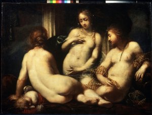 De drie gratiën door Sebastiano Mazzoni
