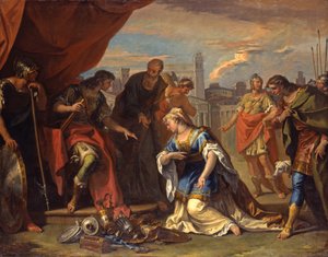 De matigheid van Scipio, ca. 1708-1710 door Sebastiano Ricci