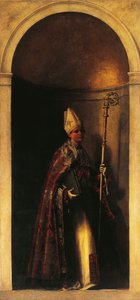 Sint-Lodewijk van Toulouse, decoratie van orgeldeur