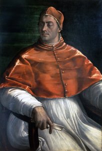 Portret van Clemens VII (Jules de Medici) (1478 - 1534). door Sebastiano del (c.1485 1547) Piombo