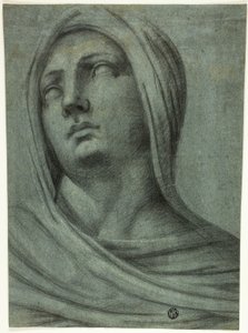 Hoofd en Schouders van Gesluierde Vrouw door Sebastiano del Piombo