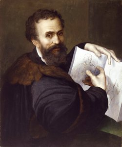Michelangelo Buonarroti, ca. 1520 door Sebastiano del Piombo