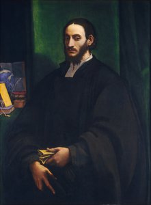 Portret van een Humanist door Sebastiano del Piombo