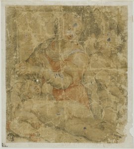 Maagd en kind met engel door Sebastiano del Piombo