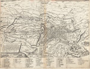 Topografische Kaart van Modern Rome