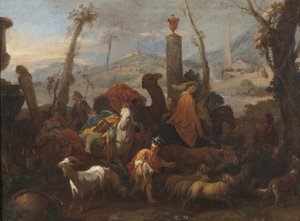 Jacobs reis en de pilaar van Bethel, c.1640