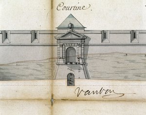 Fortificaties Courtine door Vauban