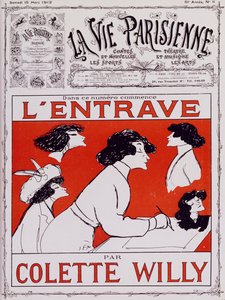 Karikatuur van Colette Willy, pseudoniem van Sidonie-Gabrielle Colette (1873-1954) door Sem