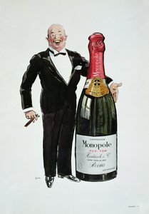 Advertentie voor Heidsieck Champagne, ca. 1910