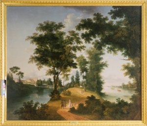 Het grote eiland van Gatchina (Sint-Petersburg)