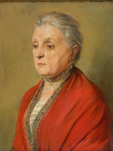Portret van Luise Maurer, de eerste vrouw van de kunstenaar