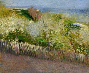 Landschap, door Serafino Macchiati (1860-1916) door Serafino Macchiati
