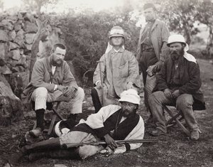 Groep ontdekkingsreizigers, Judea District, Palestina, 1867 door Sergeant Henry Phillips