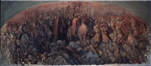 De slag bij Koelikovo op 8 september 1380 door Sergei Alexeyevich Korovin