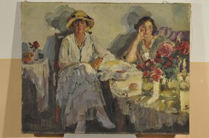 Herfstavond valt door Sergei Arsenevich Vinogradov
