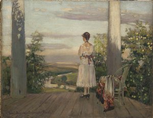 Landhuis van Anton Tsjechov in Melikhovo, 1910s door Sergei Arsenevich Vinogradov