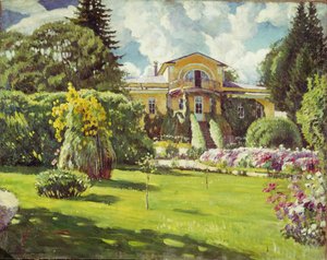 Dacha bij Moskou door Sergei Arsenevich Vinogradov