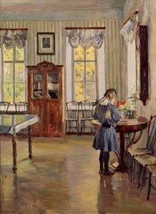 In een huis, 1913 door Sergei Arsenevich Vinogradov