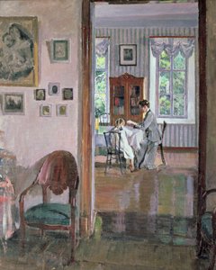 Interieur door Sergei Arsenevich Vinogradov